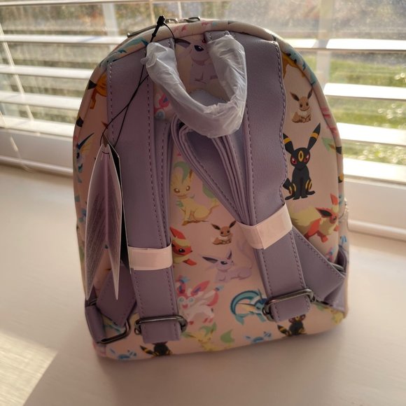 New Loungefly Pokemon Eevee Evolutions Mini Backpack - Picture 5 of 11